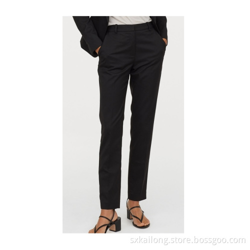 Ladies 100% Polyester Black Pants